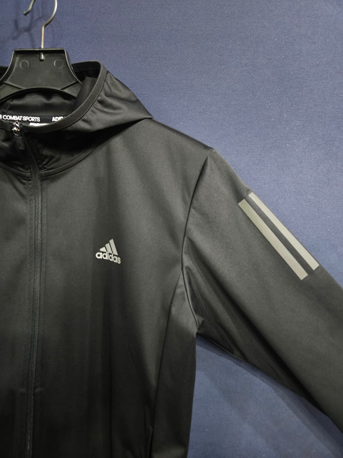 아디다스 삼선 블랙 남성 슬림핏 95~100 후드집업 자켓  상품이미지4