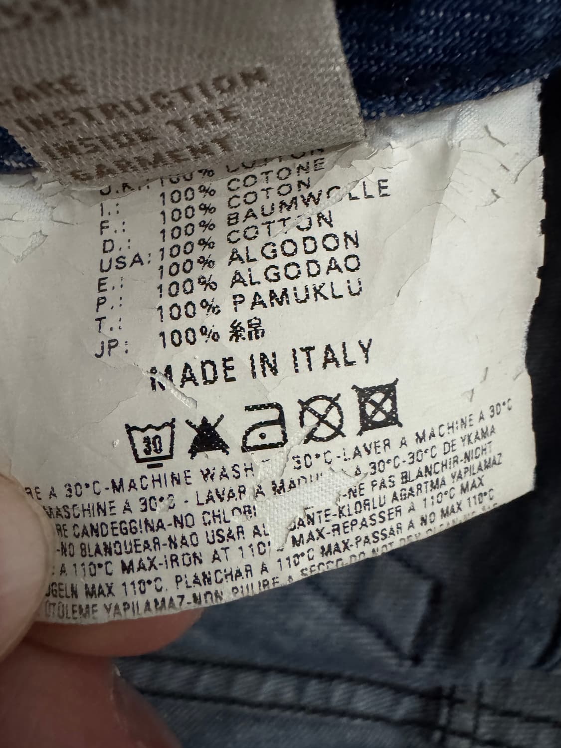 희귀!! 디젤 Diesel 자탄 디스트로이드 부츠컷 데님팬츠 35.4인치 상품이미지5