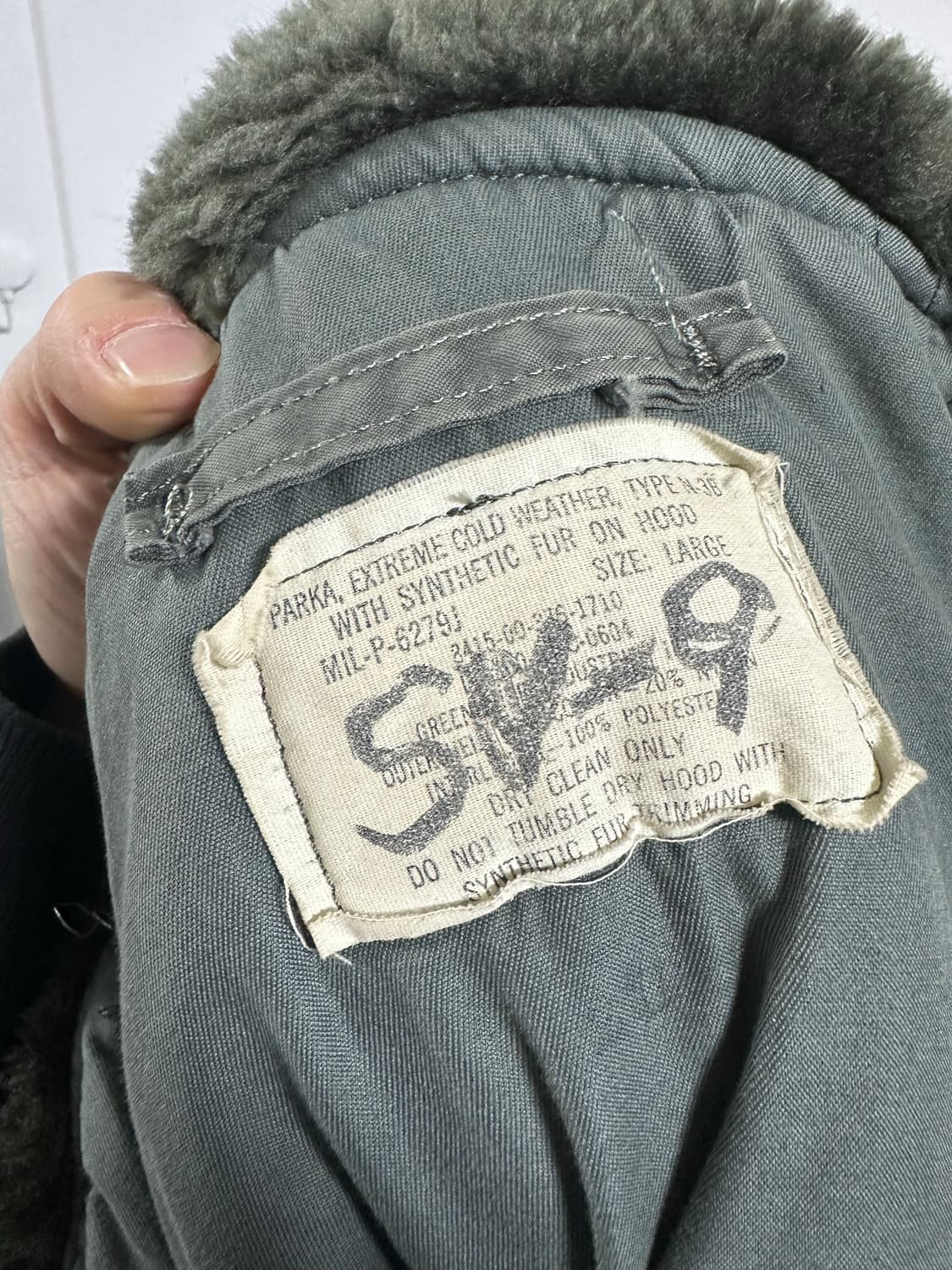 미군 N3B 파카 상품이미지5