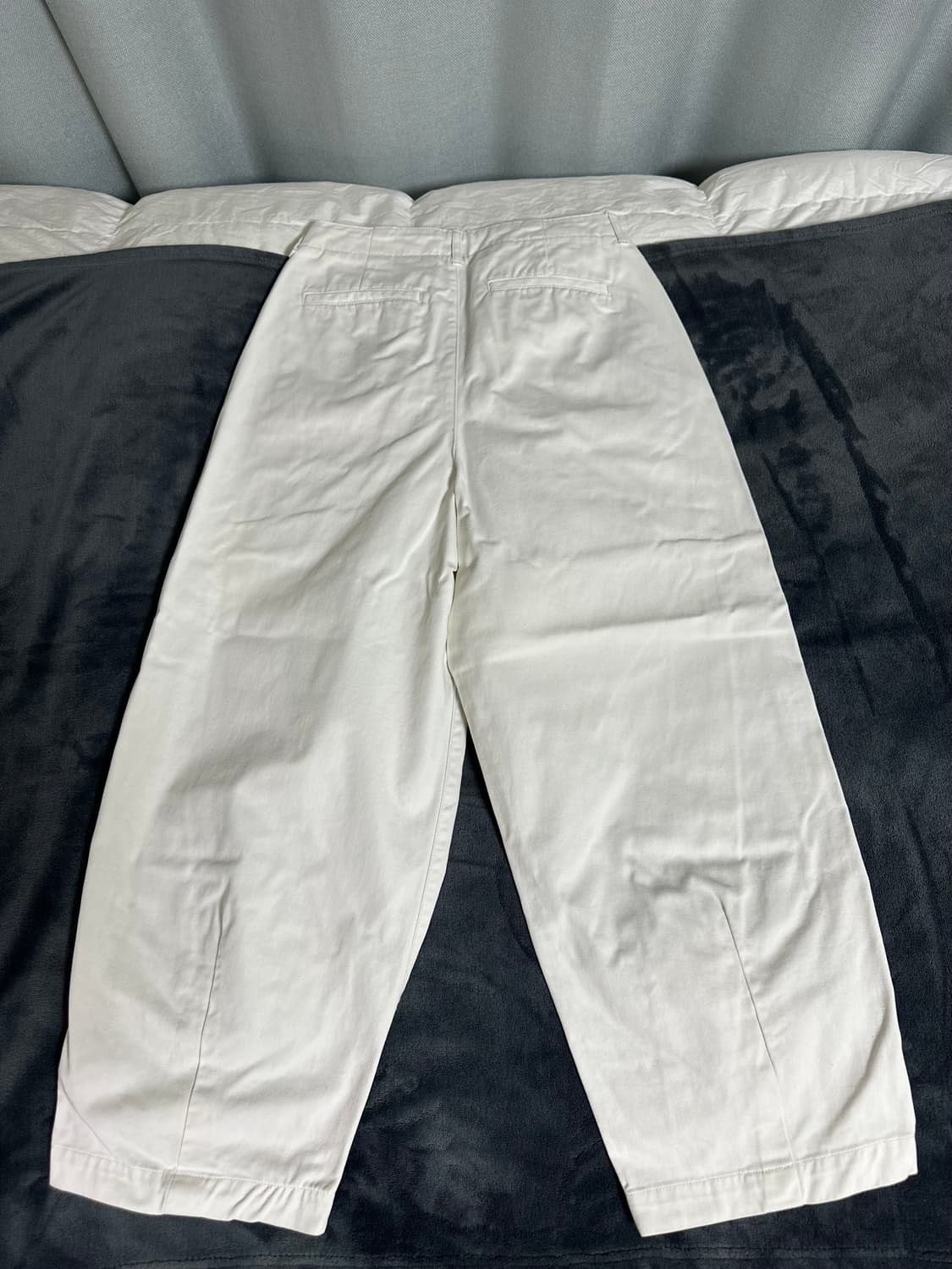 MUSINSA STANDARD 코튼 와이드 벌룬 팬츠 [크림] 상품이미지4