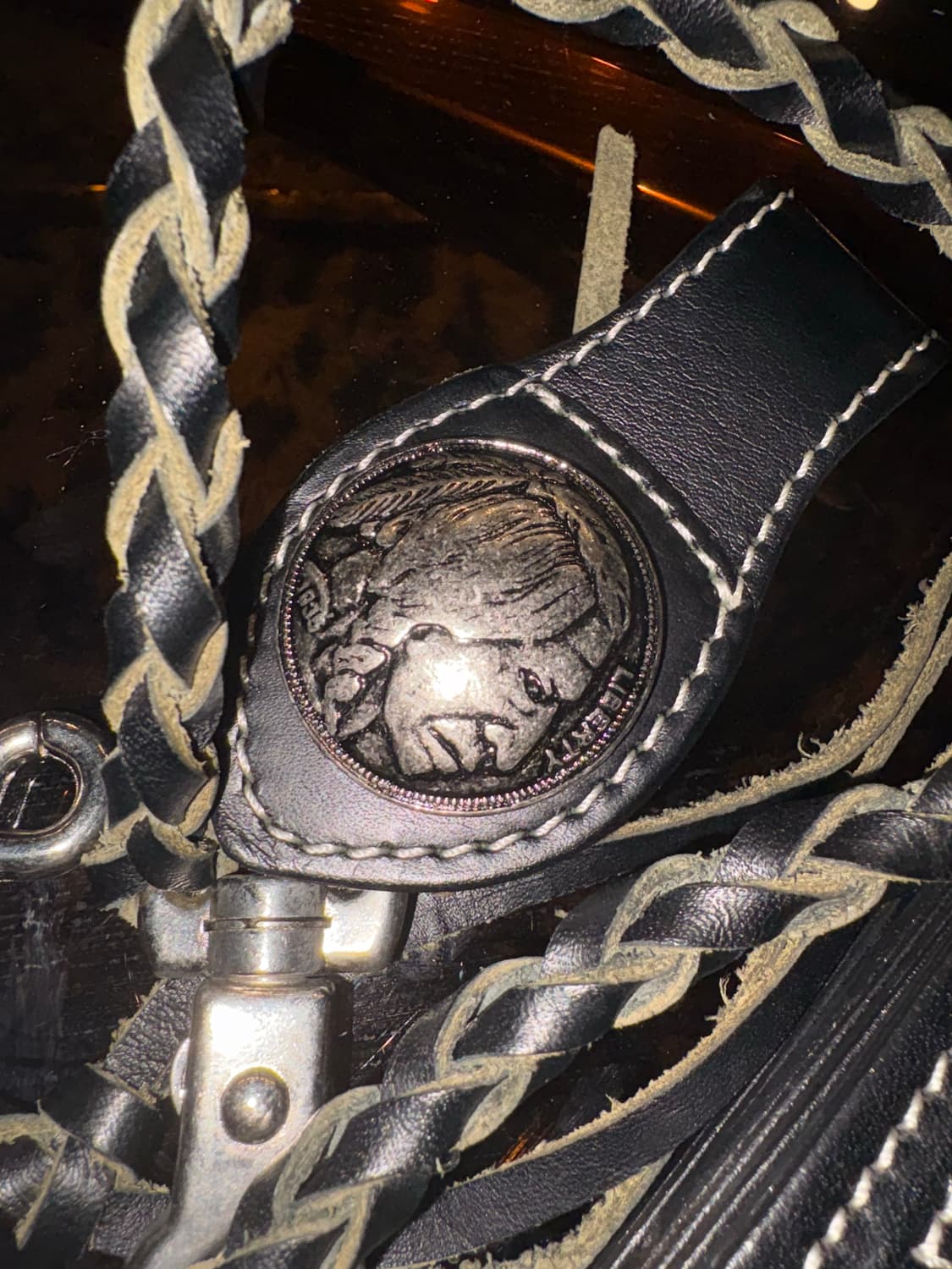 alligator leather keychain long wallet 상품이미지4