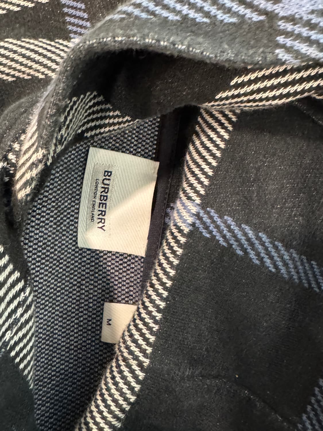 버버리 체크 코튼 자카드 후드 M  상품이미지6