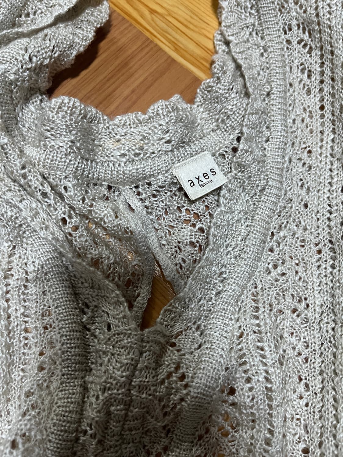 액시즈팜 니트 반팔 상품이미지2