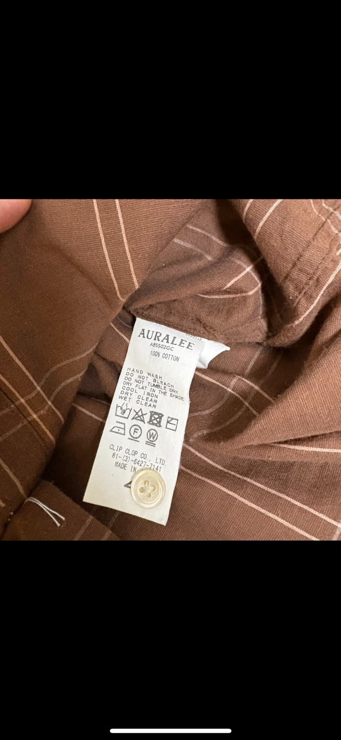 오라리 슈퍼 라이트 체크셔츠 상품이미지5