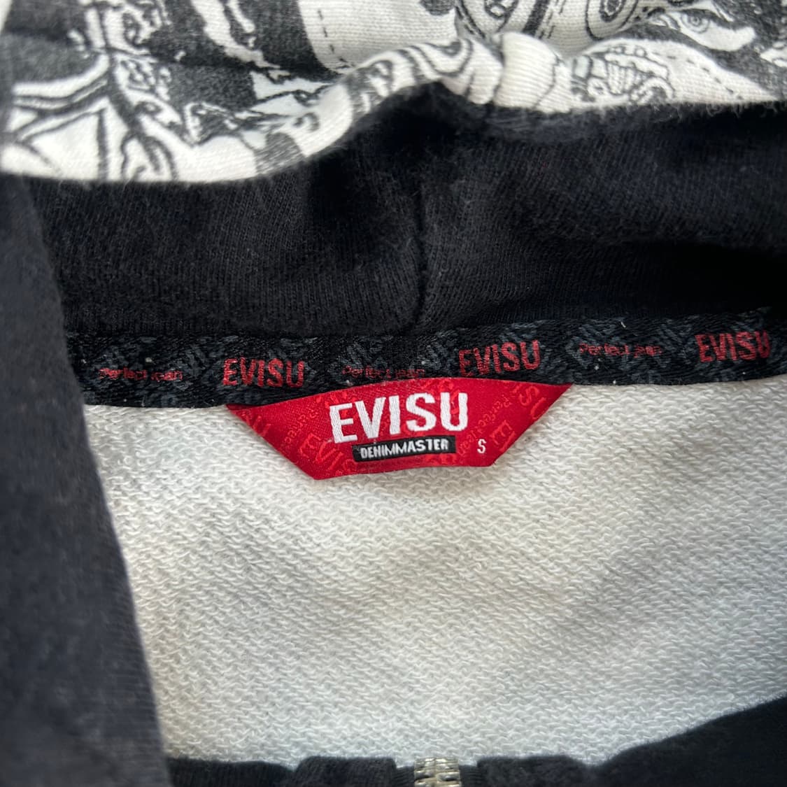 Evisu 에비수 레드로고 그래피티 후드집업 상품이미지5