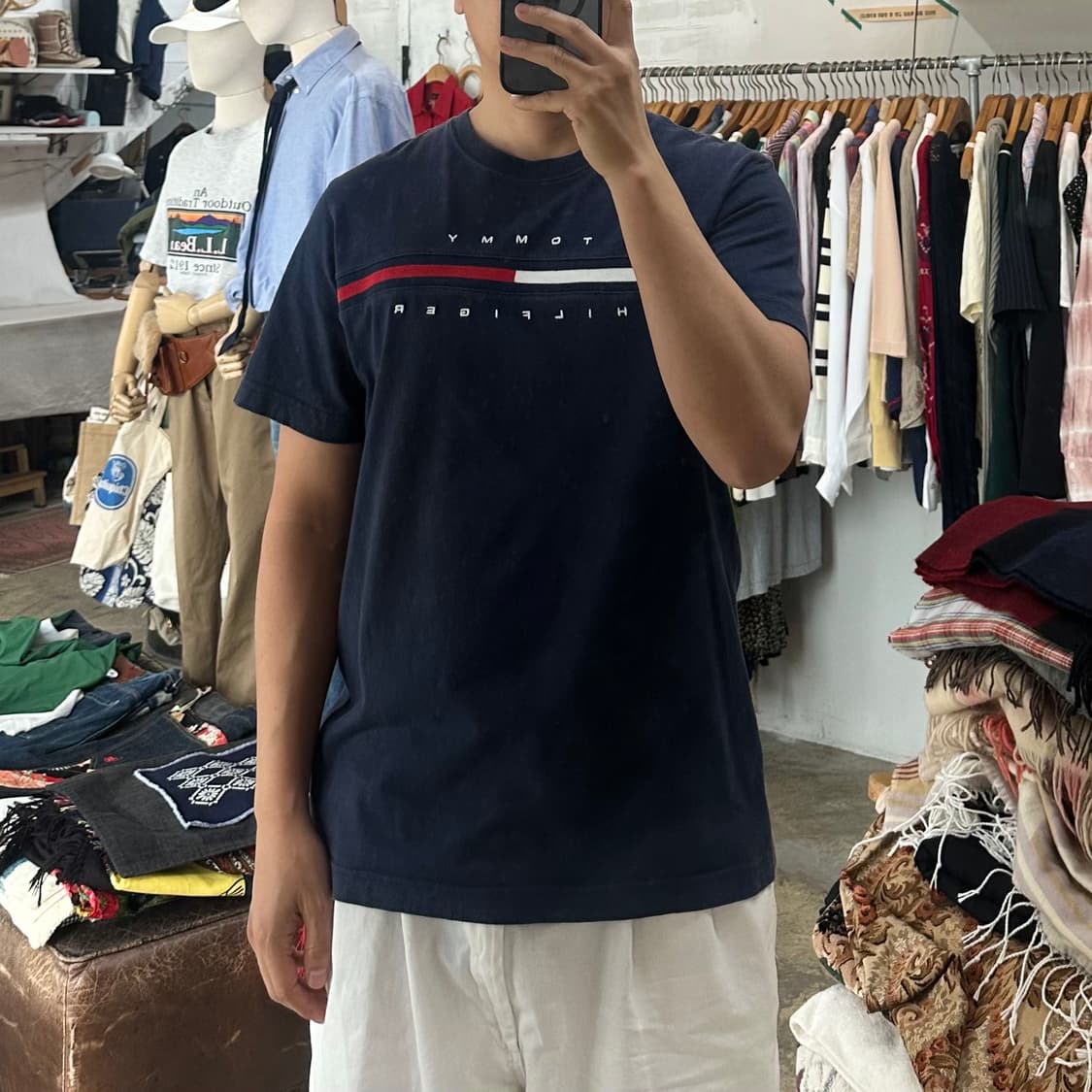 (착용컷) TOMMY HILFIGER 반팔 티셔츠 (남성용 100) 상품이미지3