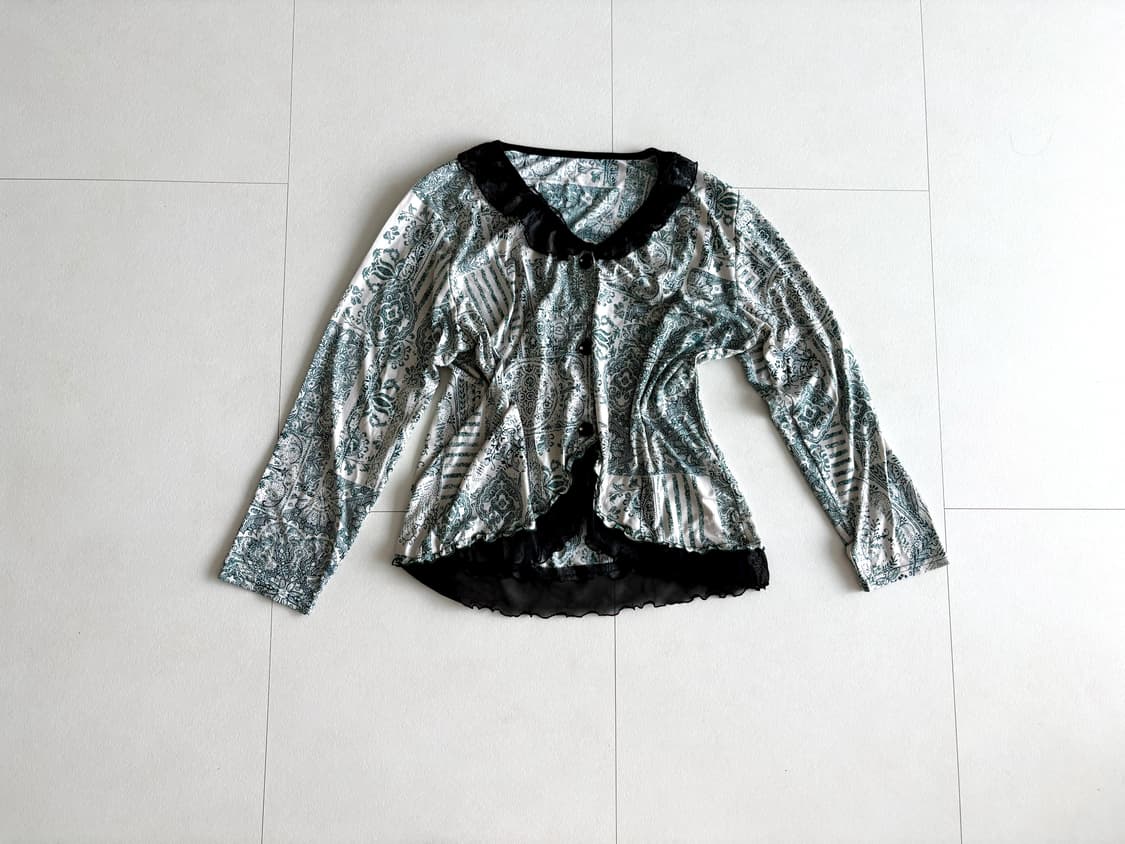 vintage paisley button blouse 상품이미지1