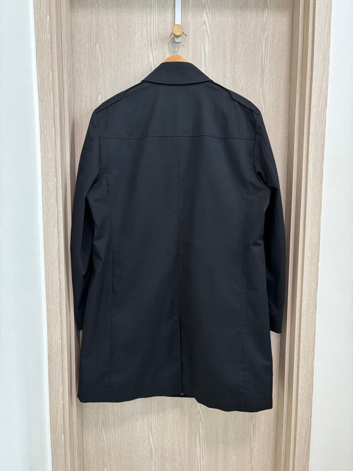 휴고보스 집업 트렌치코트50/여유100/블랙 상품이미지3