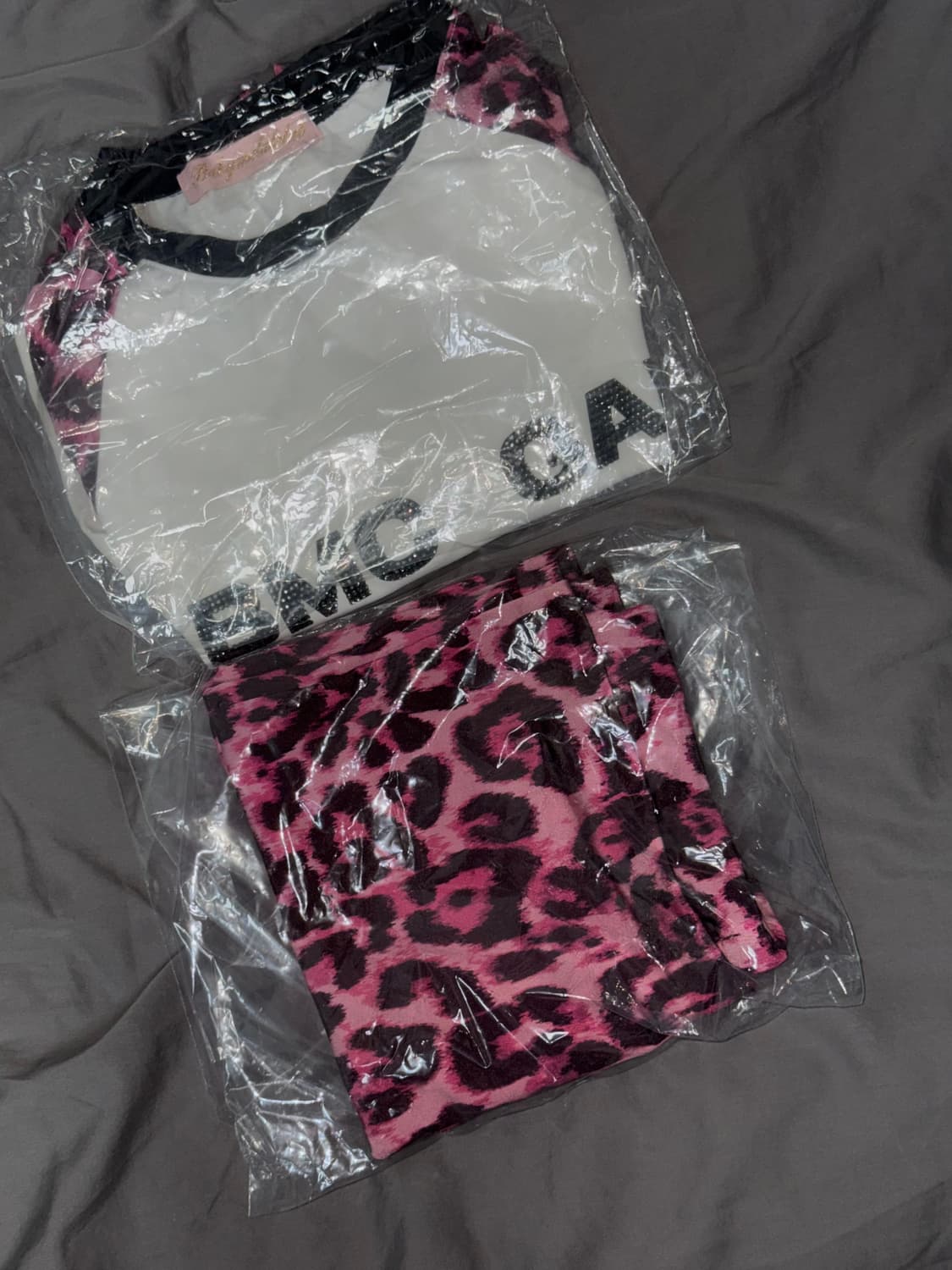 베이비메탈클럽 셋업 핑크 레오파드 티 + 스커트 Set [개별가능] 상품이미지5