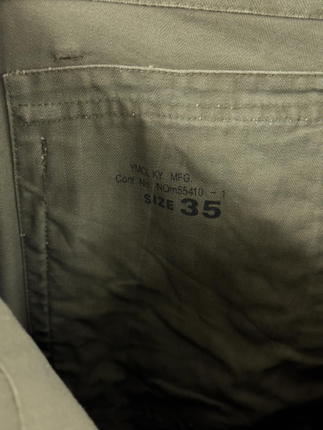 YMCL USMC HBT P44 밀리터리 팬츠 상품이미지6