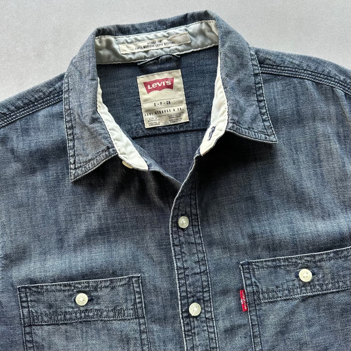 [S]리바이스 Levi's 샴브레이 포켓 워크 셔츠 상품이미지7