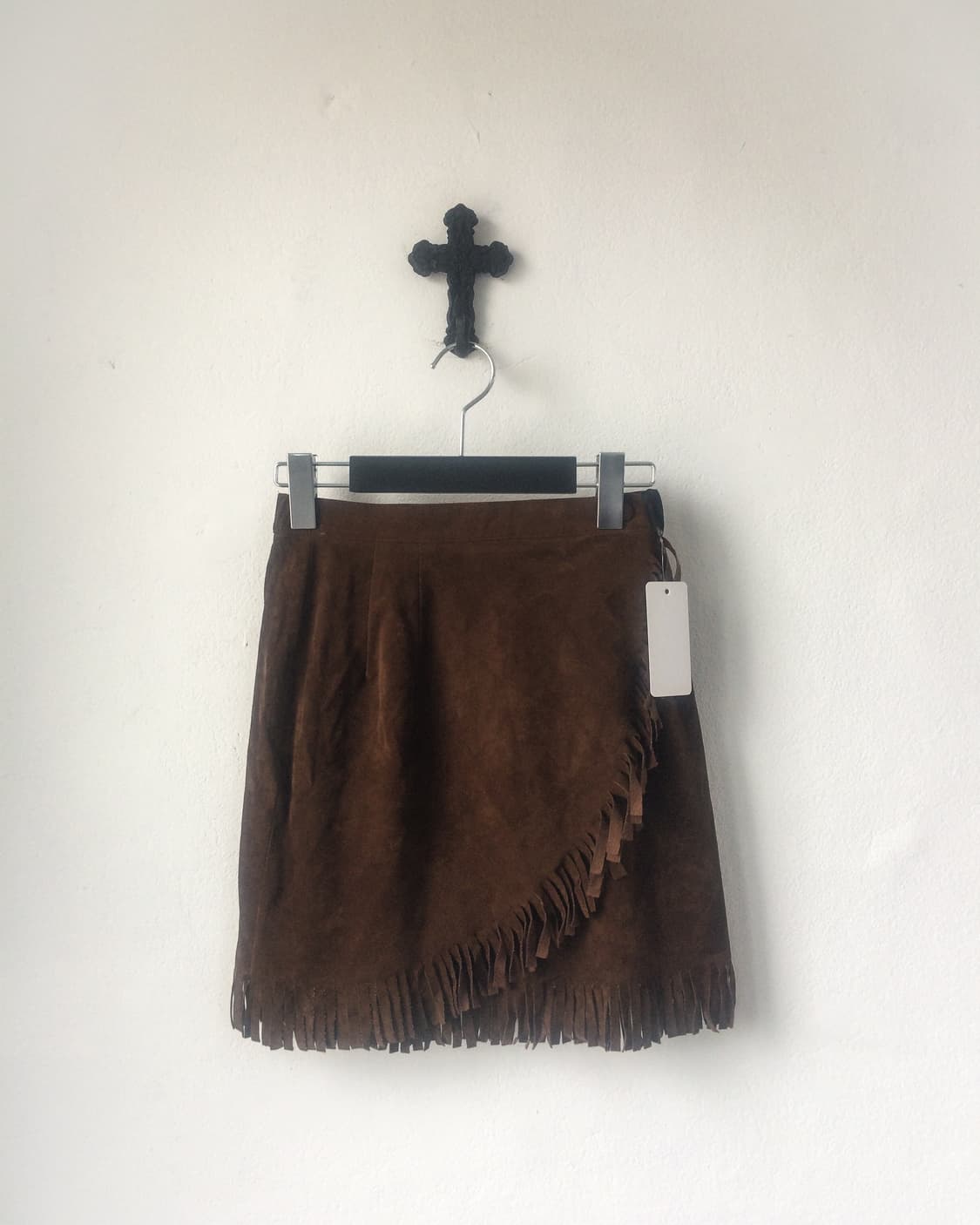 Fringe suede wrap skirt 상품이미지1