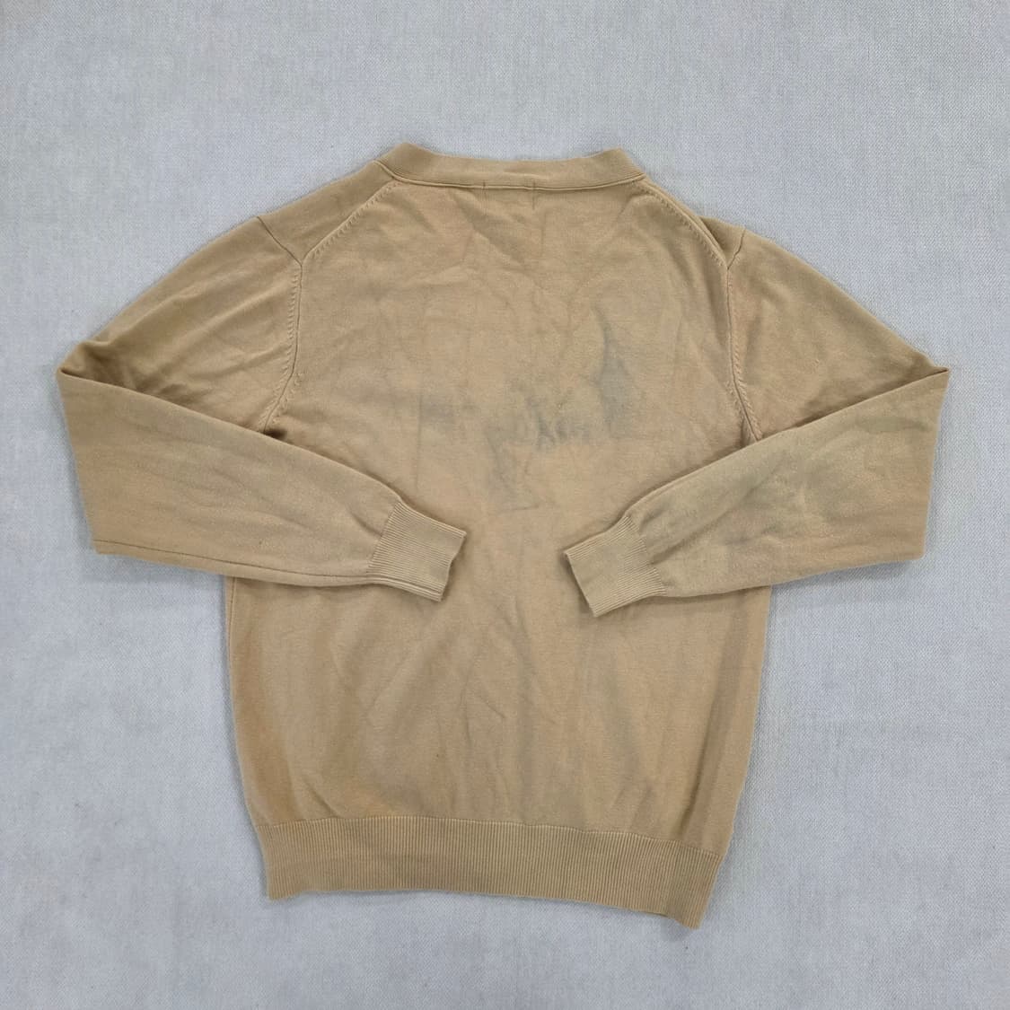 하트로고 브이넥 니트 가디건 0224J 상품이미지3