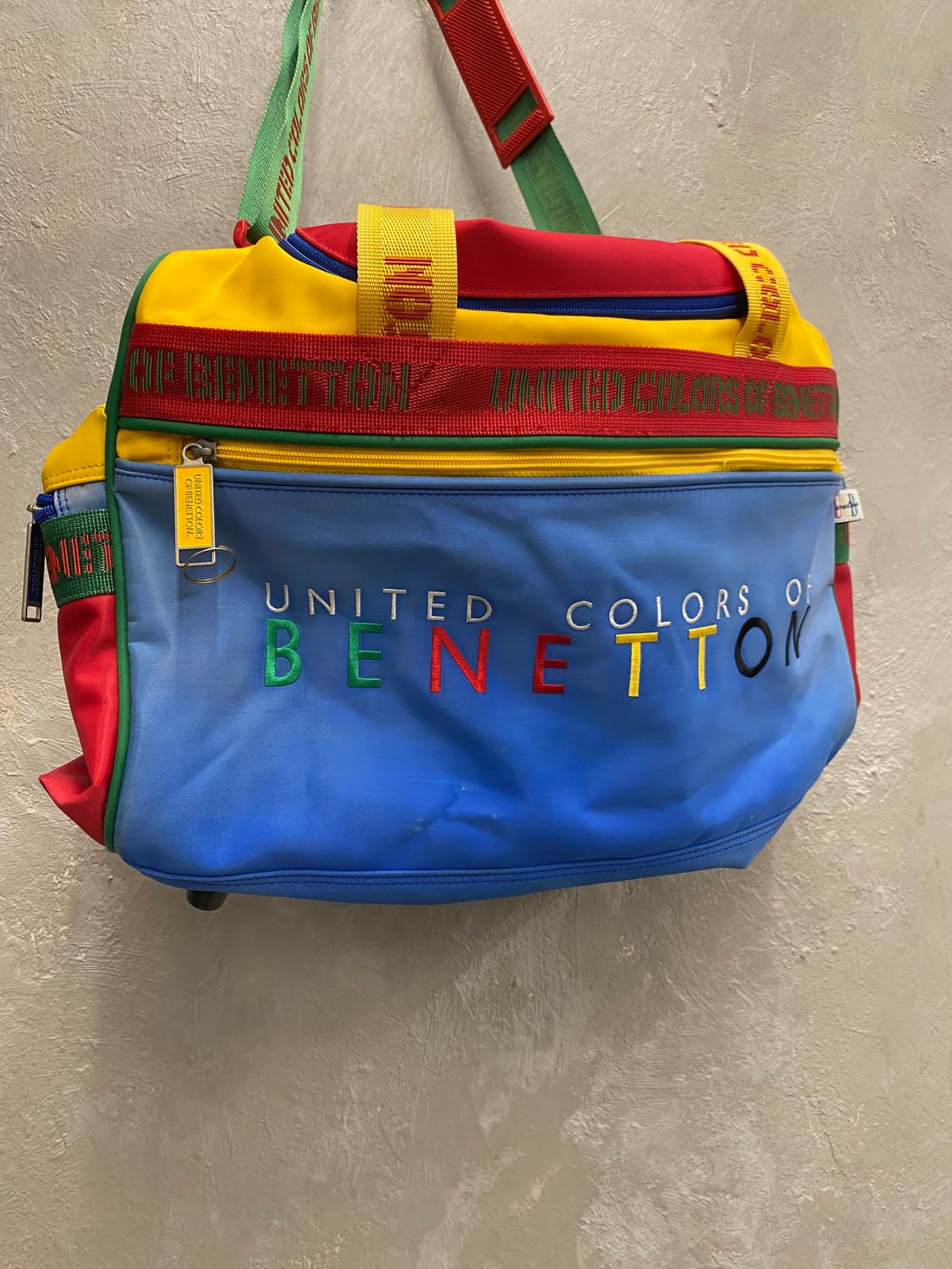 [44*30*26] 90s BENETTON 베네통 멀티컬러 더플백 상품이미지2
