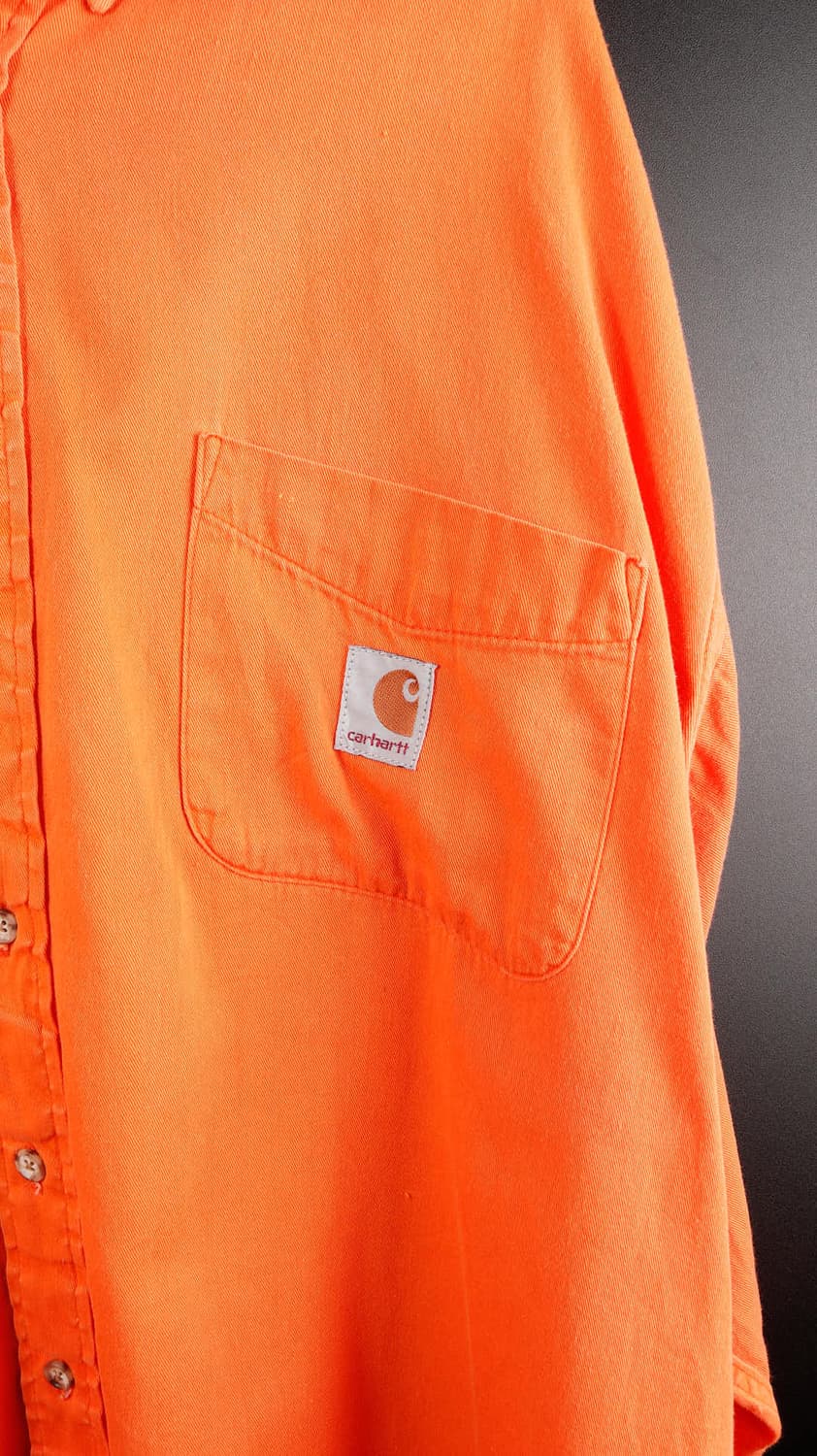 칼하트 원포켓 셔츠 오렌지 상품이미지3