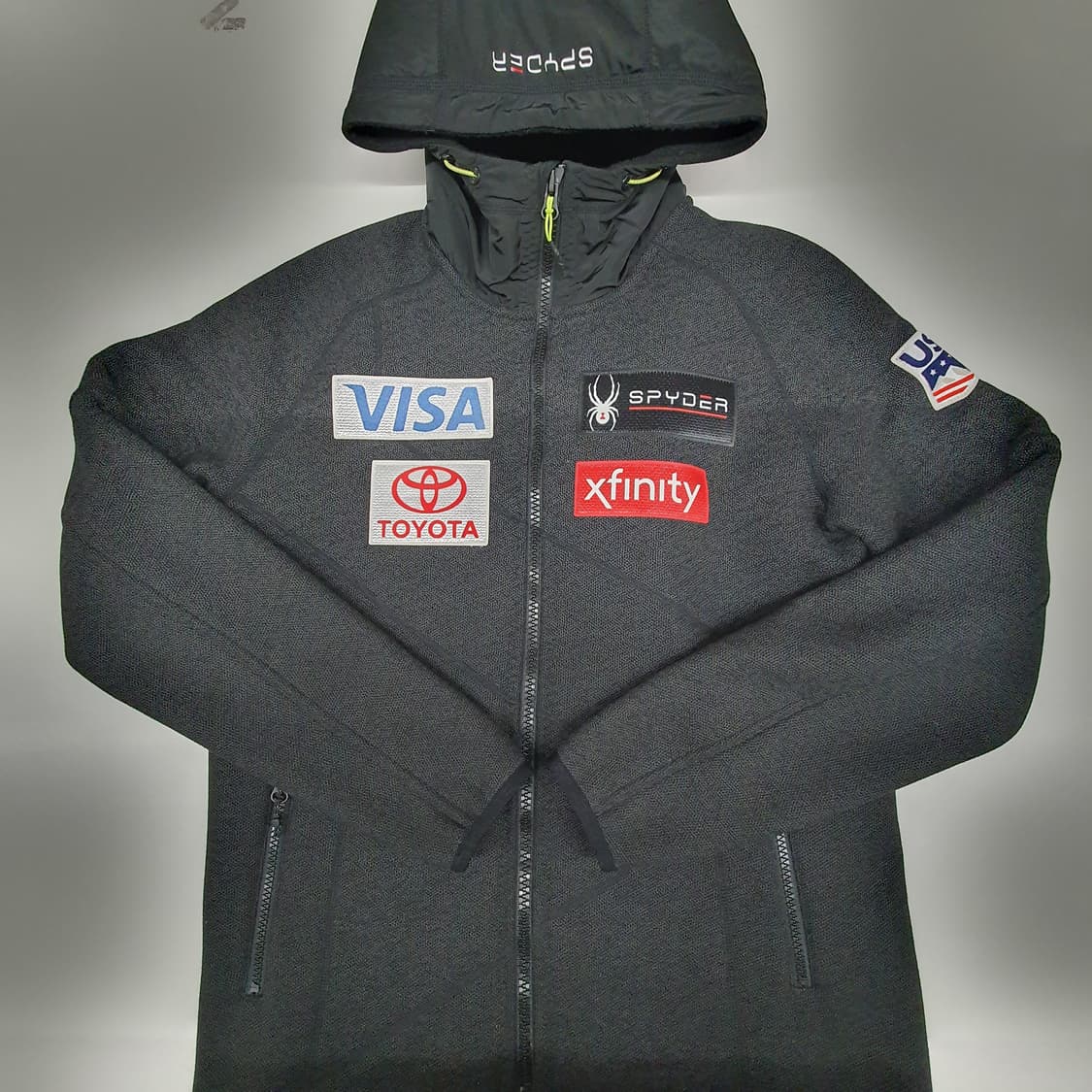 스파이더 US 스키팀 후드집업 상품이미지1