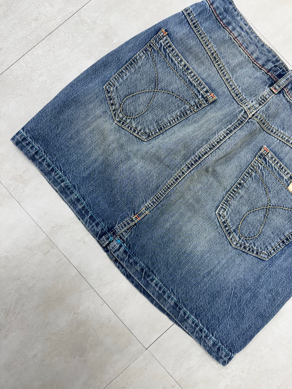 •캘빈클라인 Y2K 데님 미니스커트 상품이미지6