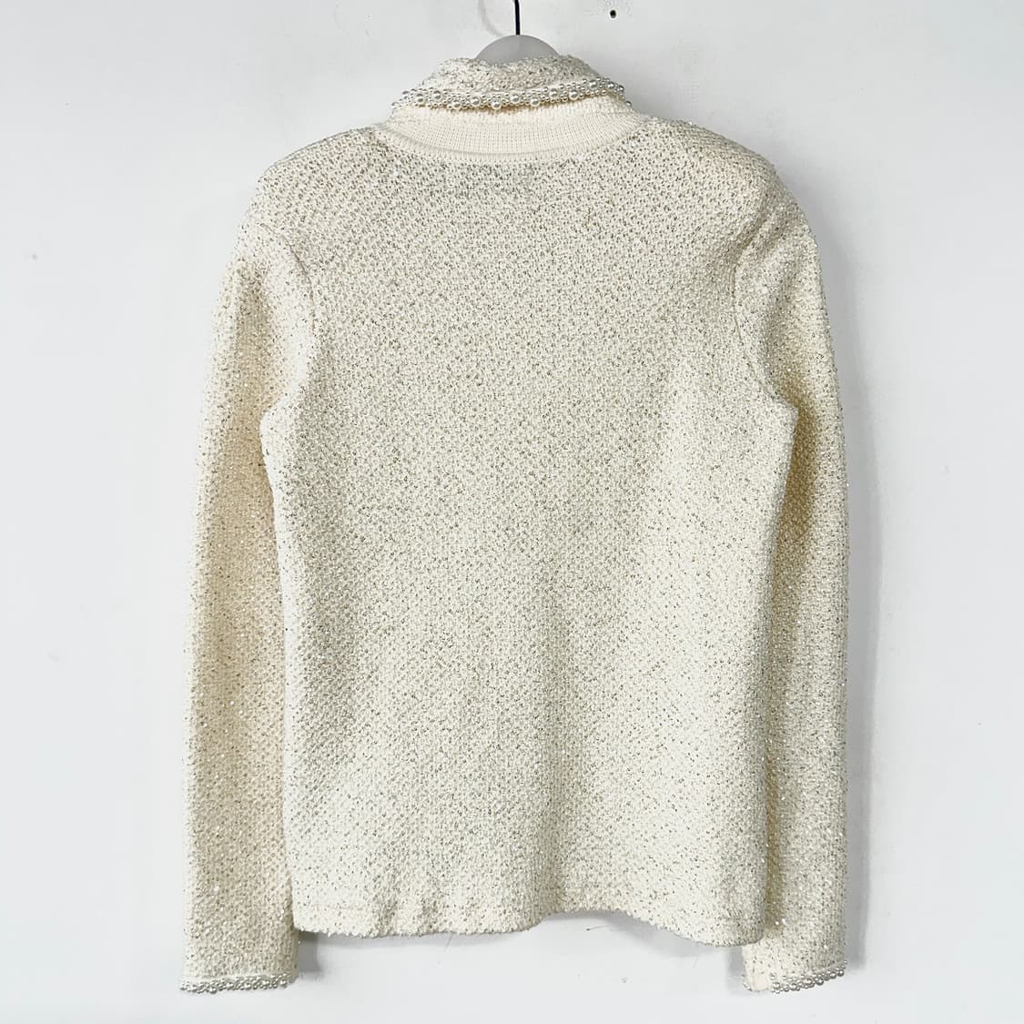 셀프 포트레이트 펄 버튼 시퀸 트위드 니트 자켓 상품이미지9