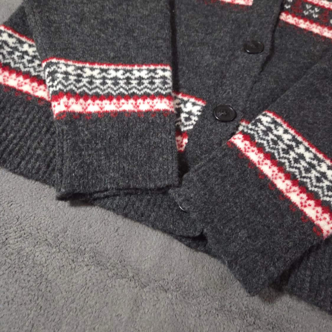 JW앤더슨 유니클로 노르딕 페어아일 가디건 L 상품이미지5