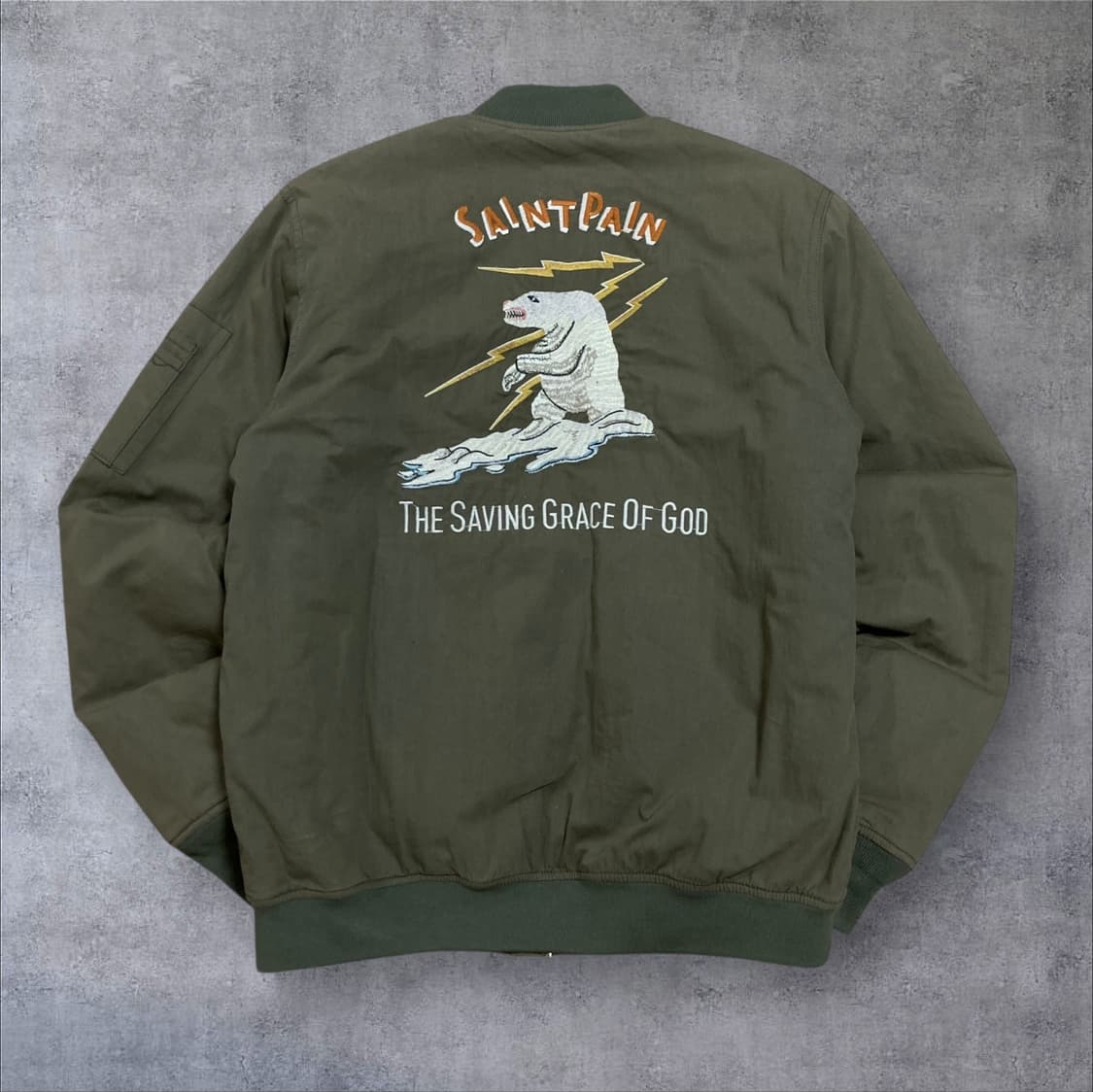 세인트페인 카키 알래스카 수베니어 MA-1 자켓 상품이미지2