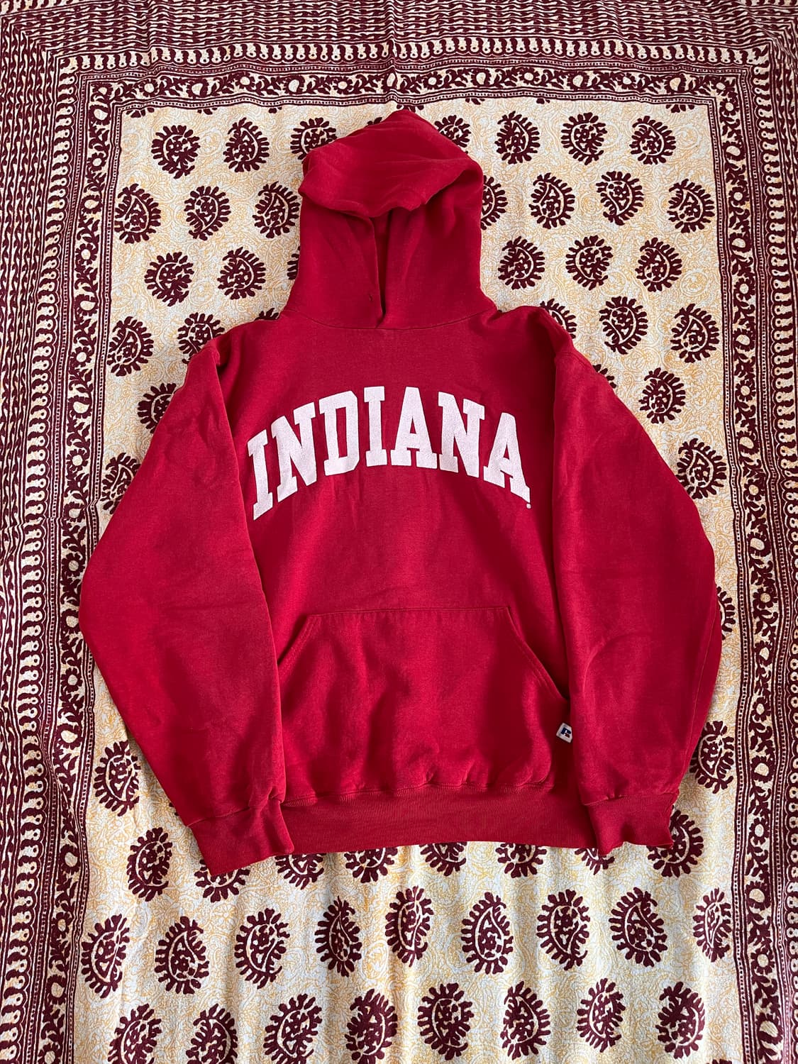 Made in USA 러셀 레드 인디아나 후드티 상품이미지1