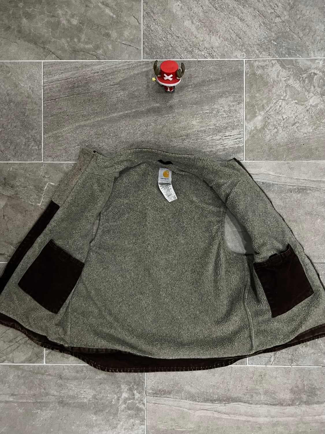 (M)칼하트 셰르파 넥 조끼베스트 V33 DKB 다크브라운 상품이미지3