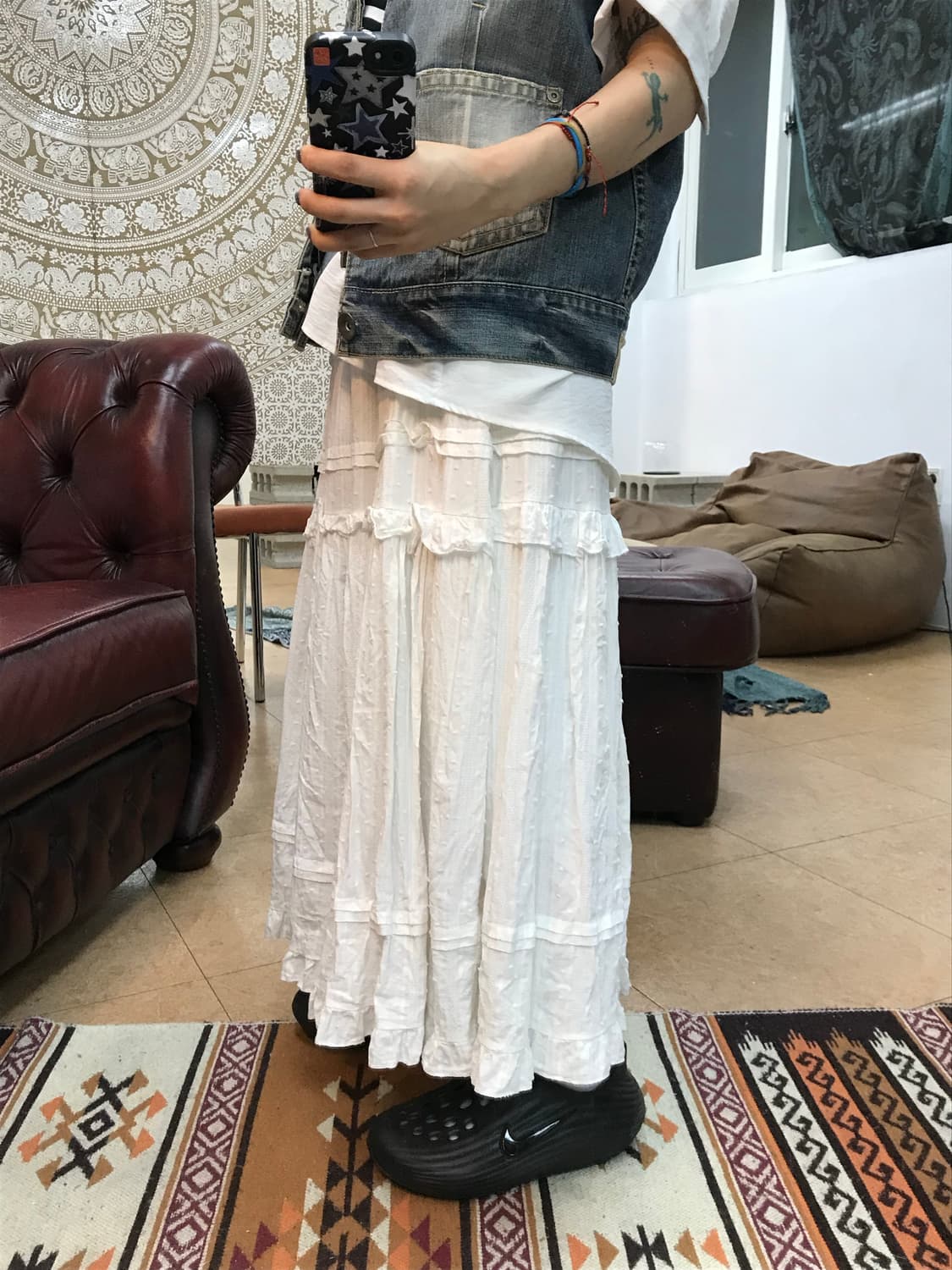 여성 밴딩 레이스 캉캉스커트  상품이미지2