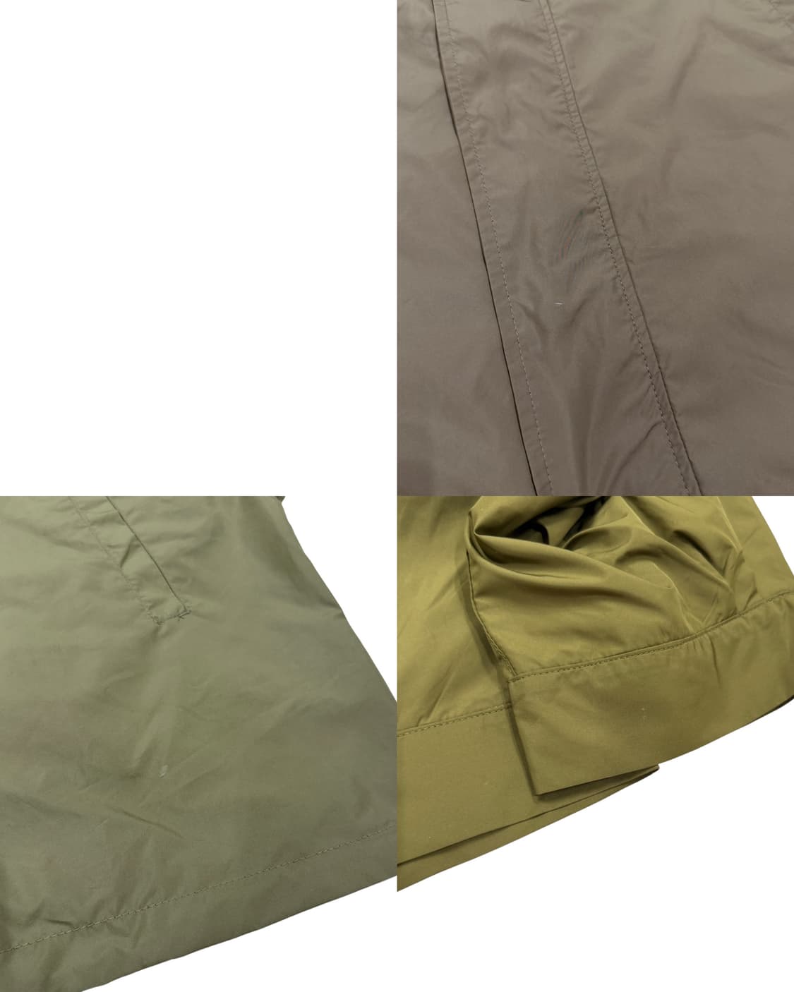 플라스틱프로덕트 크롭 후디드 바람막이 자켓 카키 상품이미지7