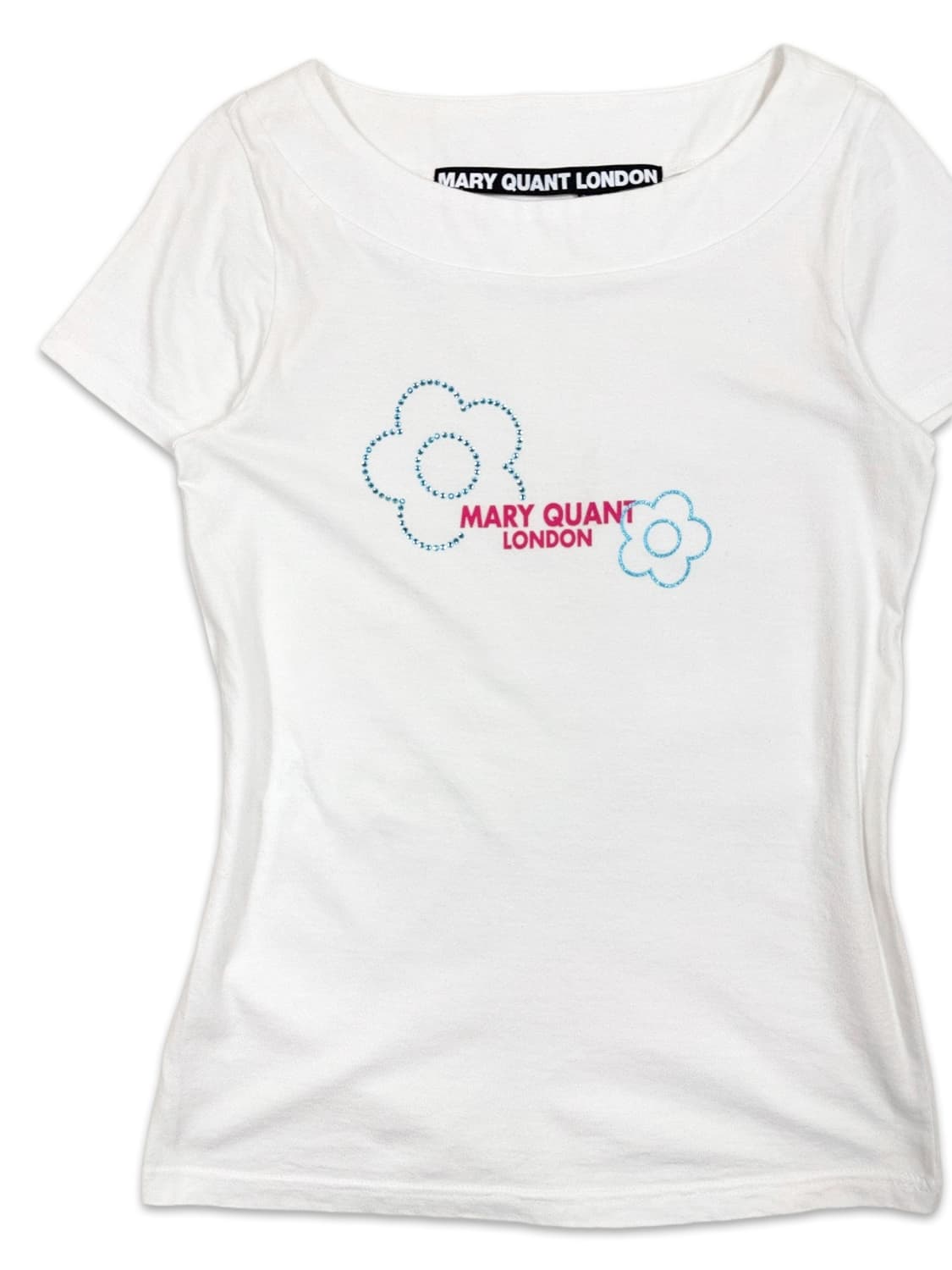 빈티지 MARY QUANT 로고 반팔 티 상품이미지2