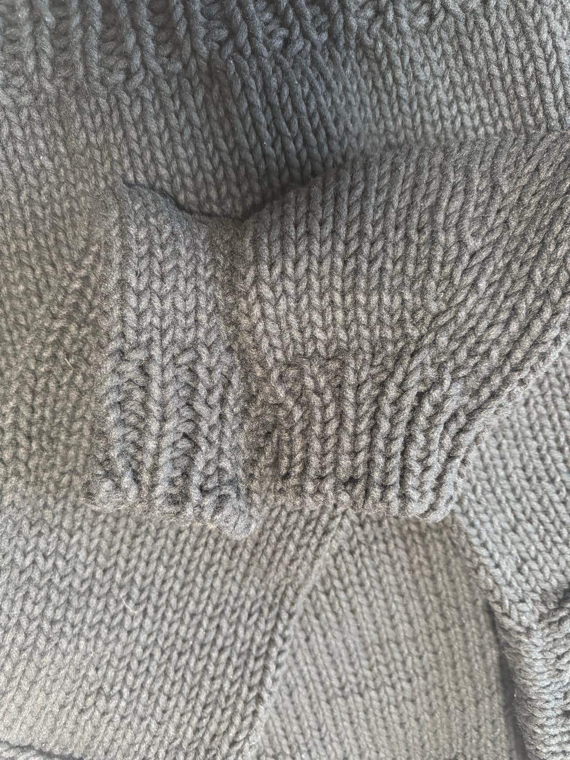 [3]비즈빔22AW Boatneck 보트넥 핸드 니트 상품이미지5