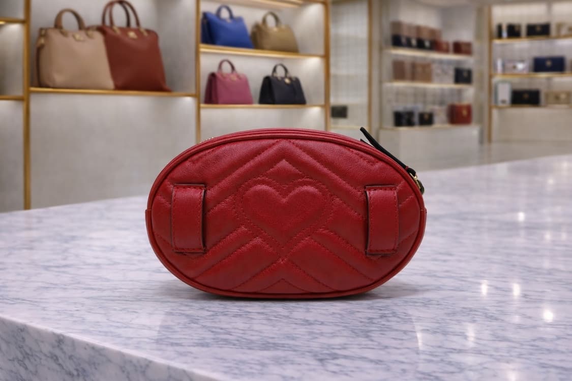 [S급] 구찌 GG 마몽 마틀라세 벨트백 레드 판매합니다!!! 상품이미지3