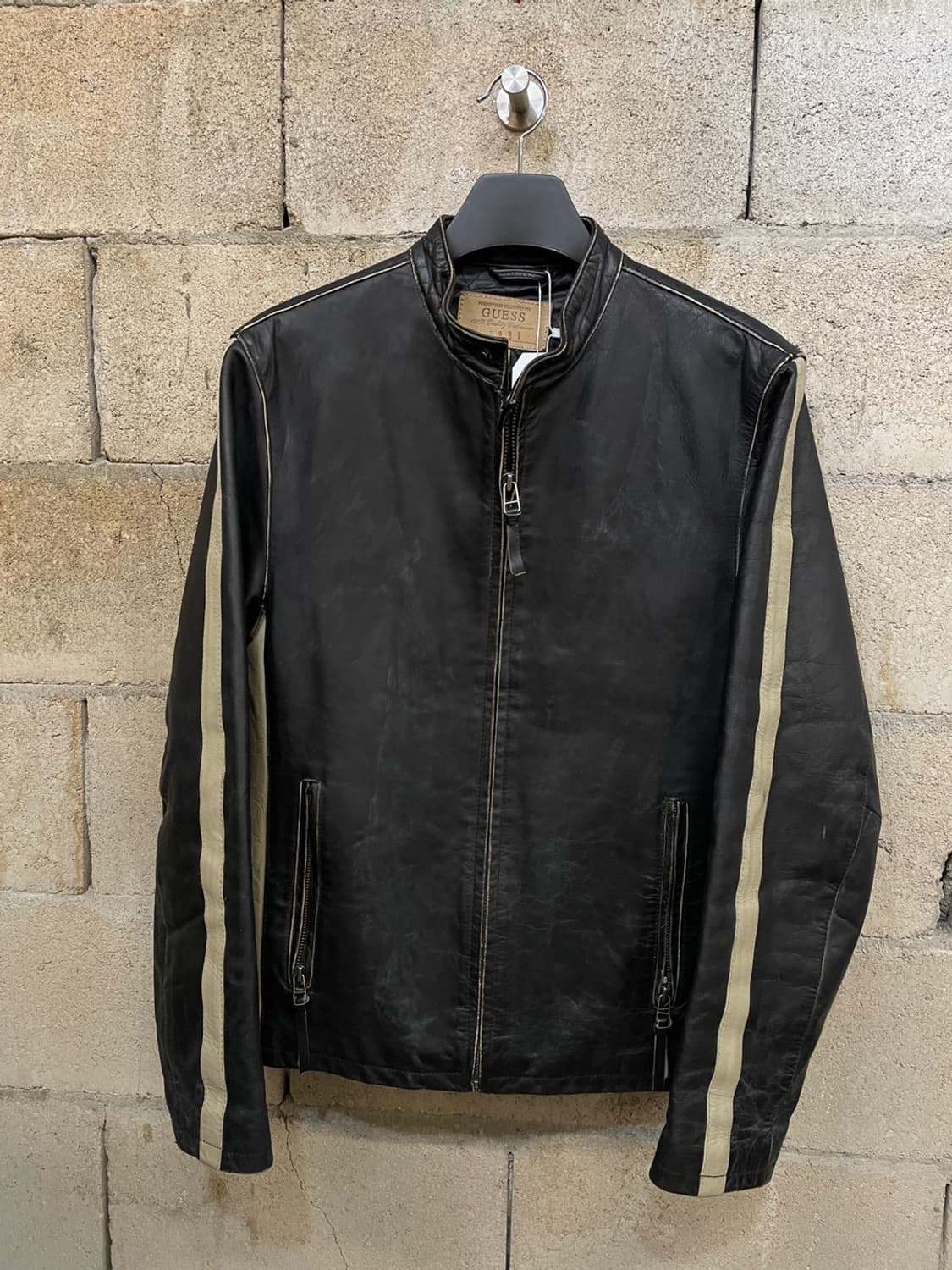 빈티지 게스 싱글 라이더 자켓 상품이미지1