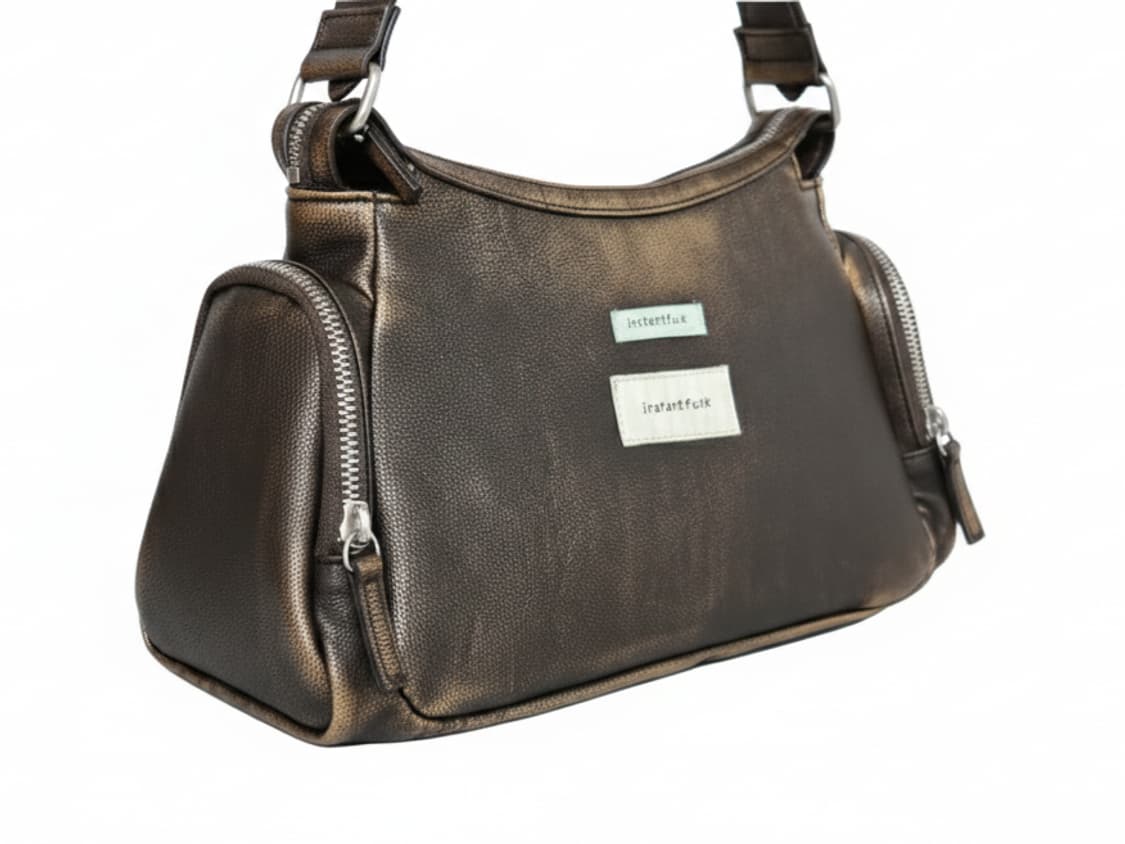 인스턴트펑크 빈티지 에코 레더 숄더백 상품이미지3
