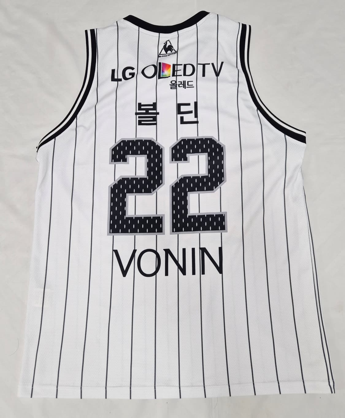 창원LG 원정 볼딘 실착 유니폼 팝니다  상품이미지2