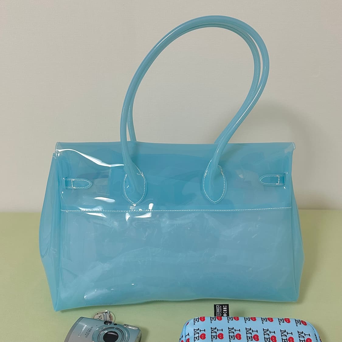 바로배송유일매물🩵키키젤리버킨백 투명버블블루🩵 상품이미지2