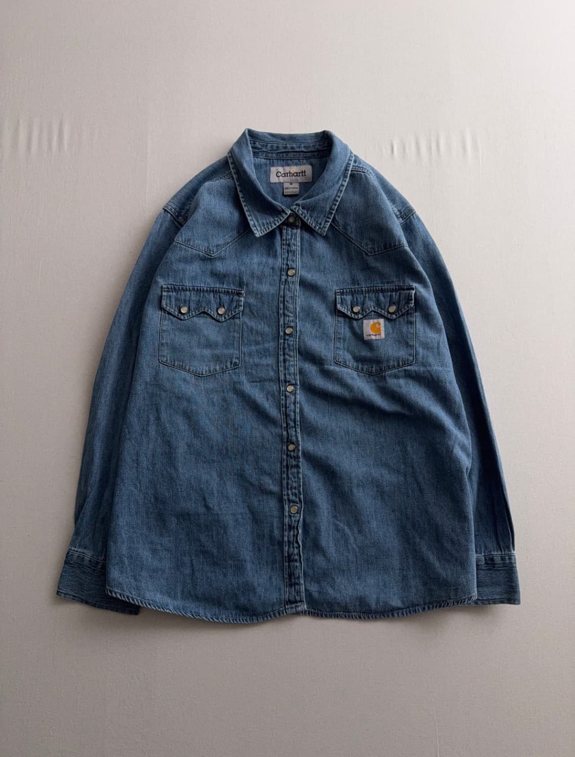 칼하트 리메이크 미디엄블루 웨스턴 데님셔츠 상품이미지1