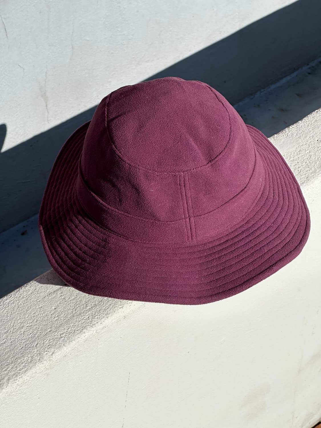 [M] 컬럼비아 로고 버건디 플리스 정글모 부니햇 모자 상품이미지4