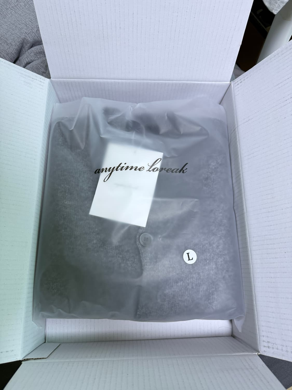 애니타임로릭 레이어드 니트 그레이L 상품이미지3