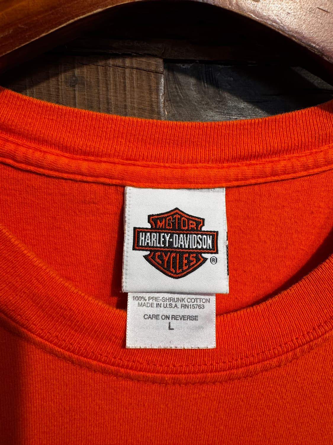 할리데이비슨 포켓 티셔츠 Made In USA (L) 100-103 상품이미지7
