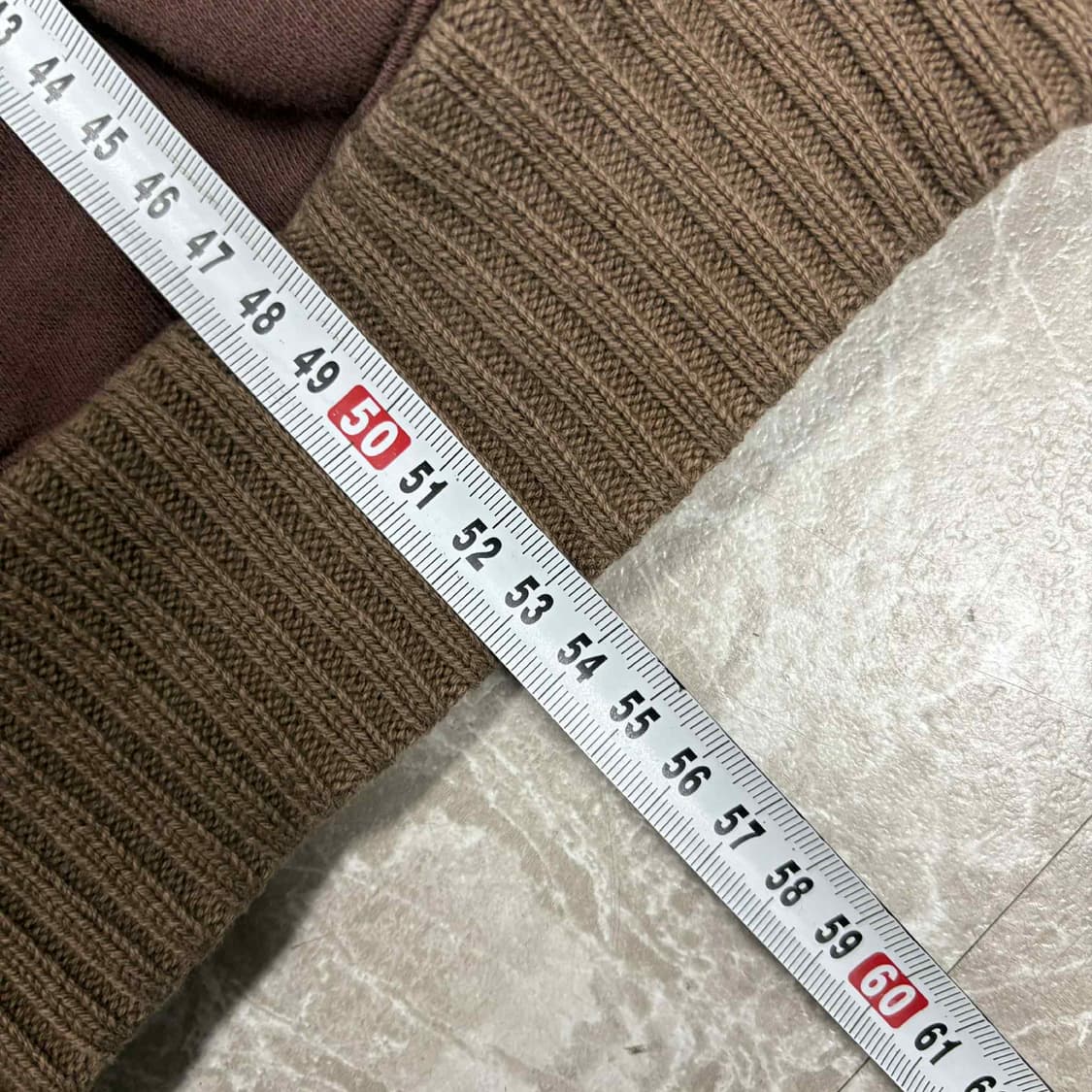 Get used 겟유즈드 진스 y2k 초코브라운  걸즈 니트 집업 희귀져 상품이미지7