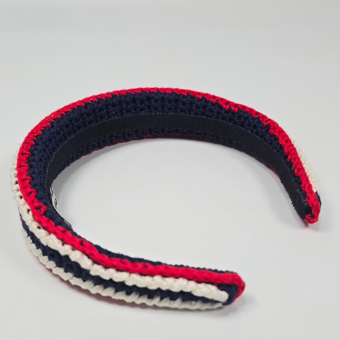 미우미우 멀티컬러 레이온 로고 크로셰 헤어밴드 상품이미지8