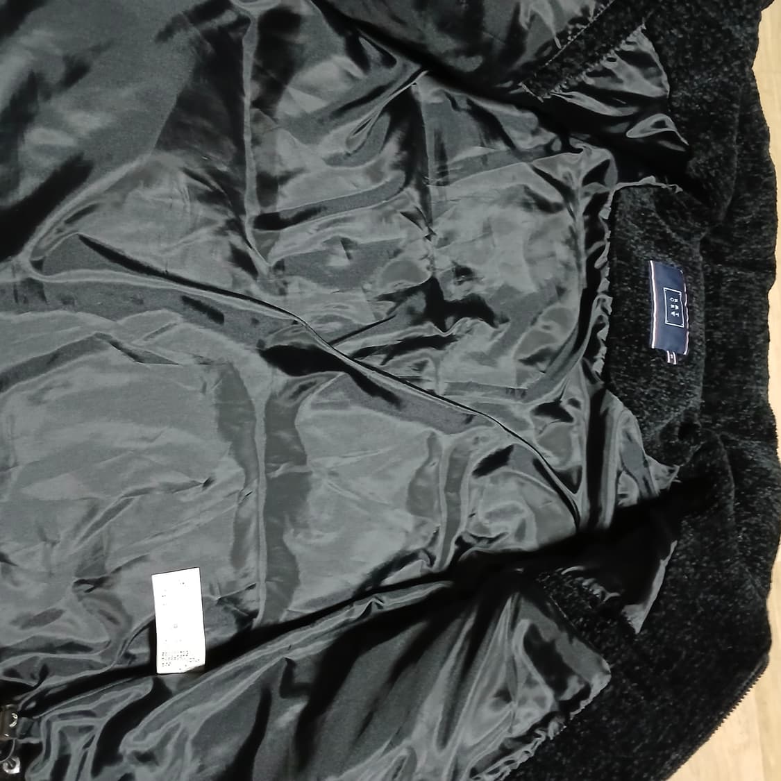 로맨틱크라운 벨벳 니트 다운 패딩 자켓 남녀공용 상품이미지9