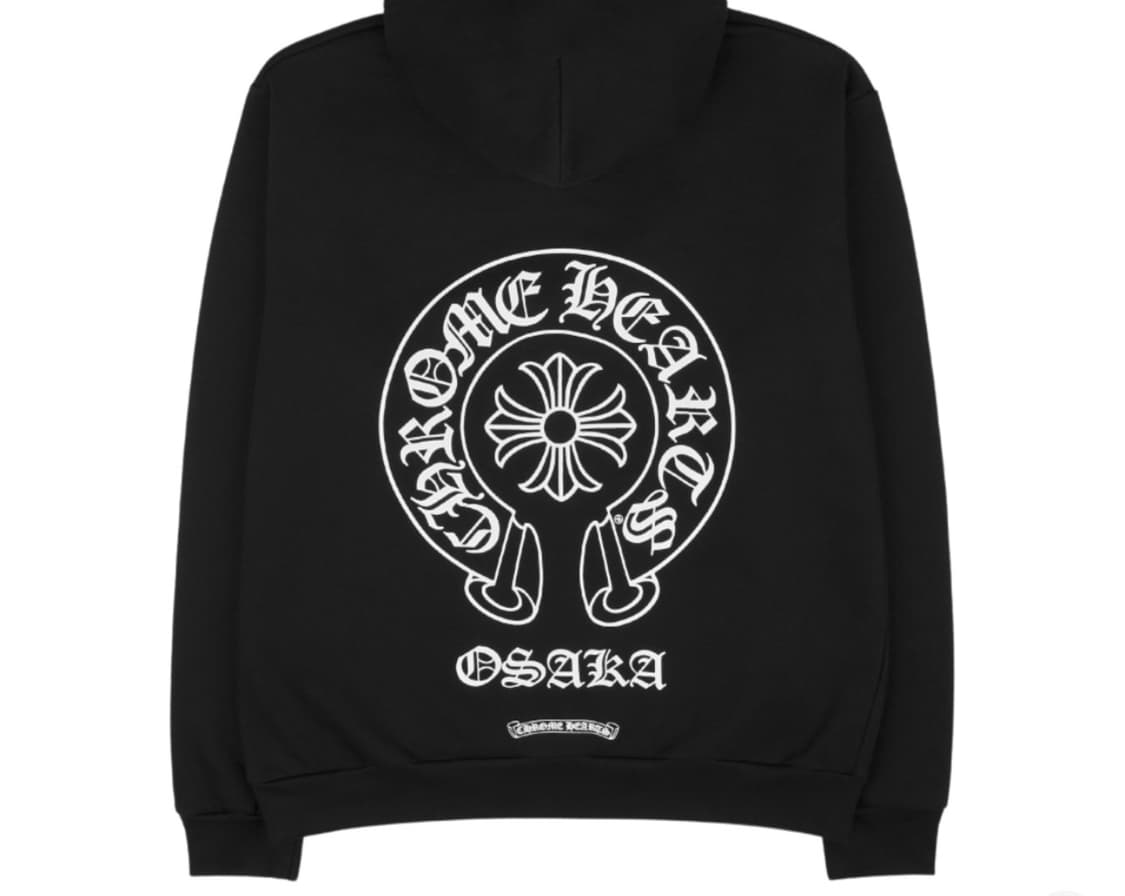 크롬하츠 홀스슈 후드 블랙 오사카 한정 상품이미지1