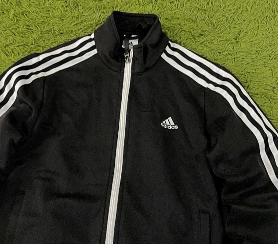 아디다스 블랙 검정 여자 트랙탑 져지집업 90/S 상품이미지2