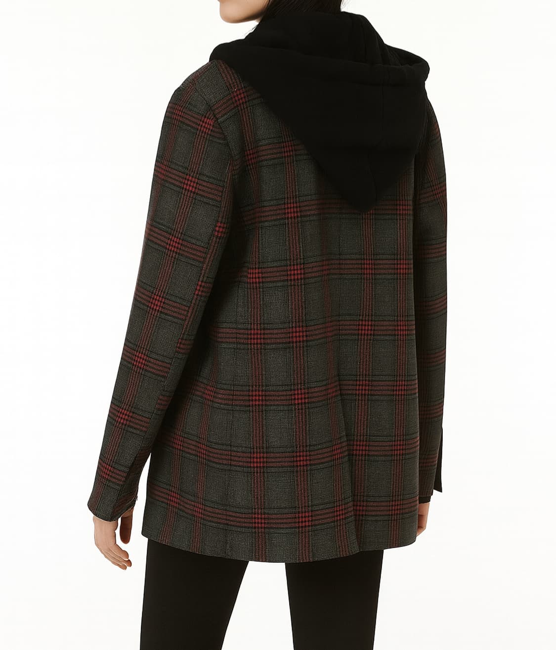 앳코너 a.t.corner 후드 체크 오버핏 자켓 상품이미지4