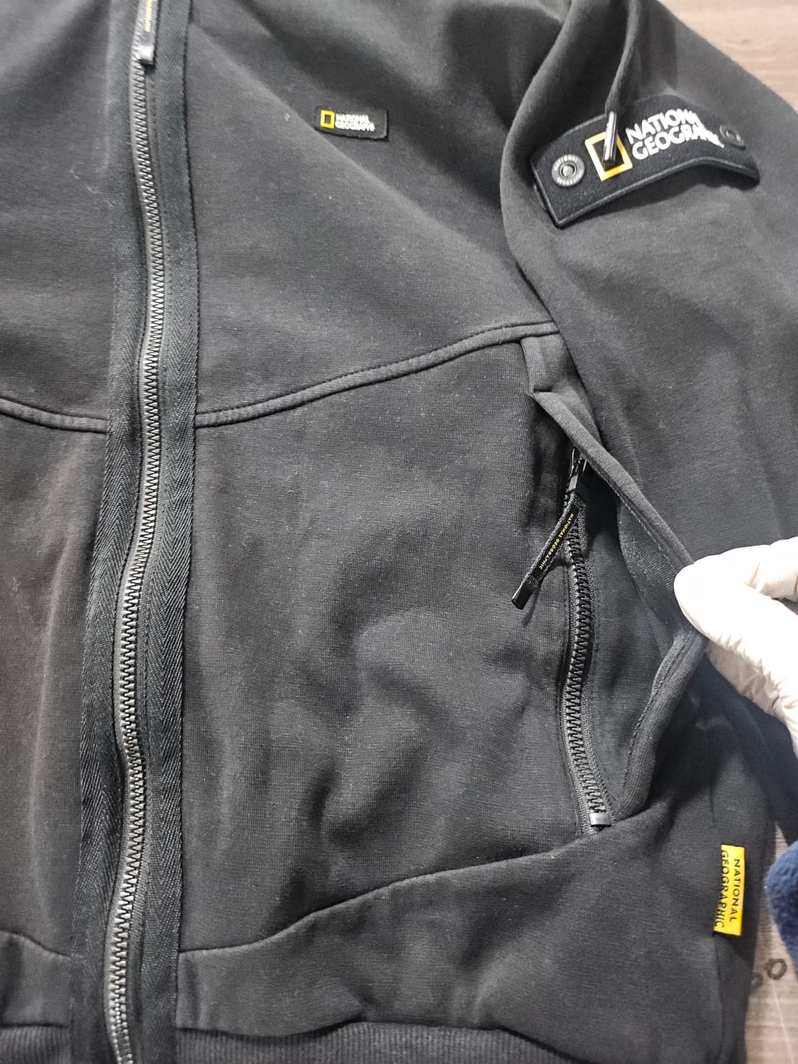 내셔널지오그래픽 블랙 후드 집업 95 상품이미지6