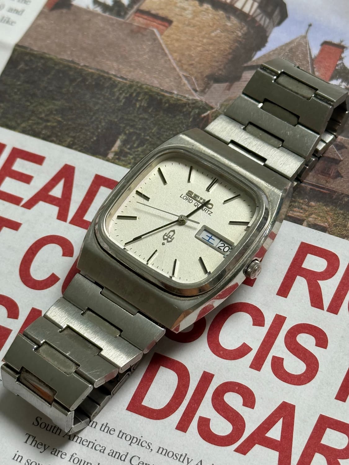 Seiko 세이코 쿼츠 Lord Quartz 스퀘어 Day-Date 19 상품이미지6