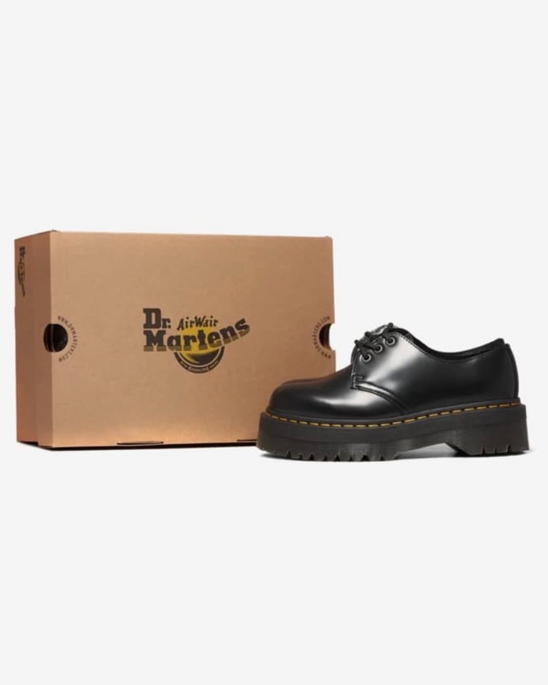 닥터마틴 1461 쿼드 블랙 폴리시드 스무스 상품이미지2