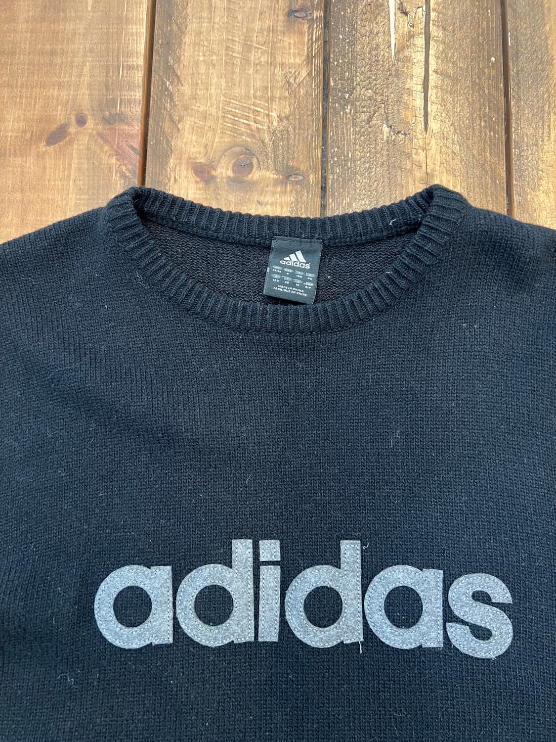 아디다스 로고 블랙 니트  상품이미지7