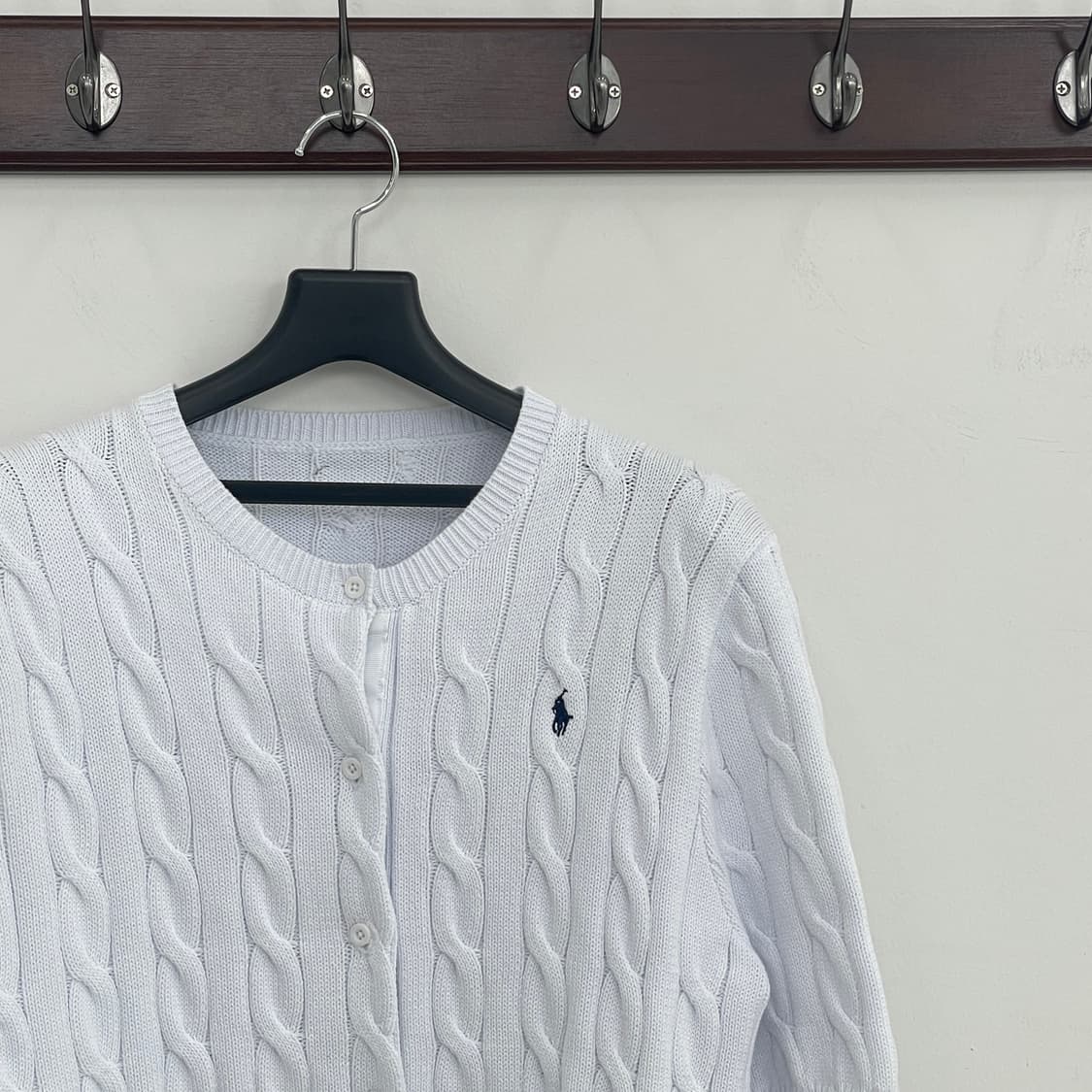 폴로 랄프로렌 케이블 반팔 니트 가디건 상품이미지3
